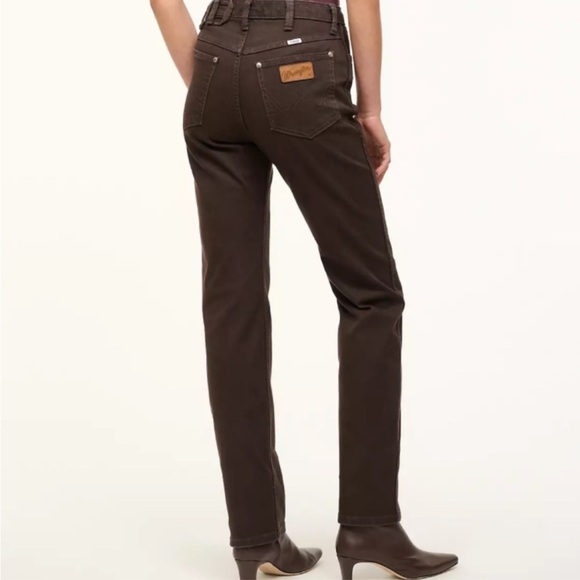 STAUD x Wrangler Women's Boot Cut Jeans - Dark Brown - Picture 4 of 4